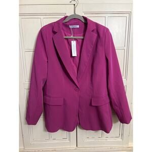 NWT Cicy Bell size XL dark pink women’s blazer jacket